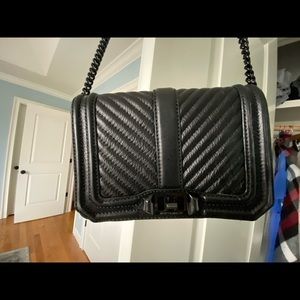 Rebecca Minkoff Chevron Quilted Small Love Crossbody